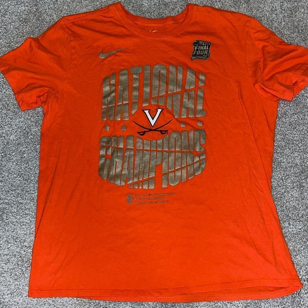 UVA University of Virginia Basketball National Champions 2019 Tee Shirt XL men’s